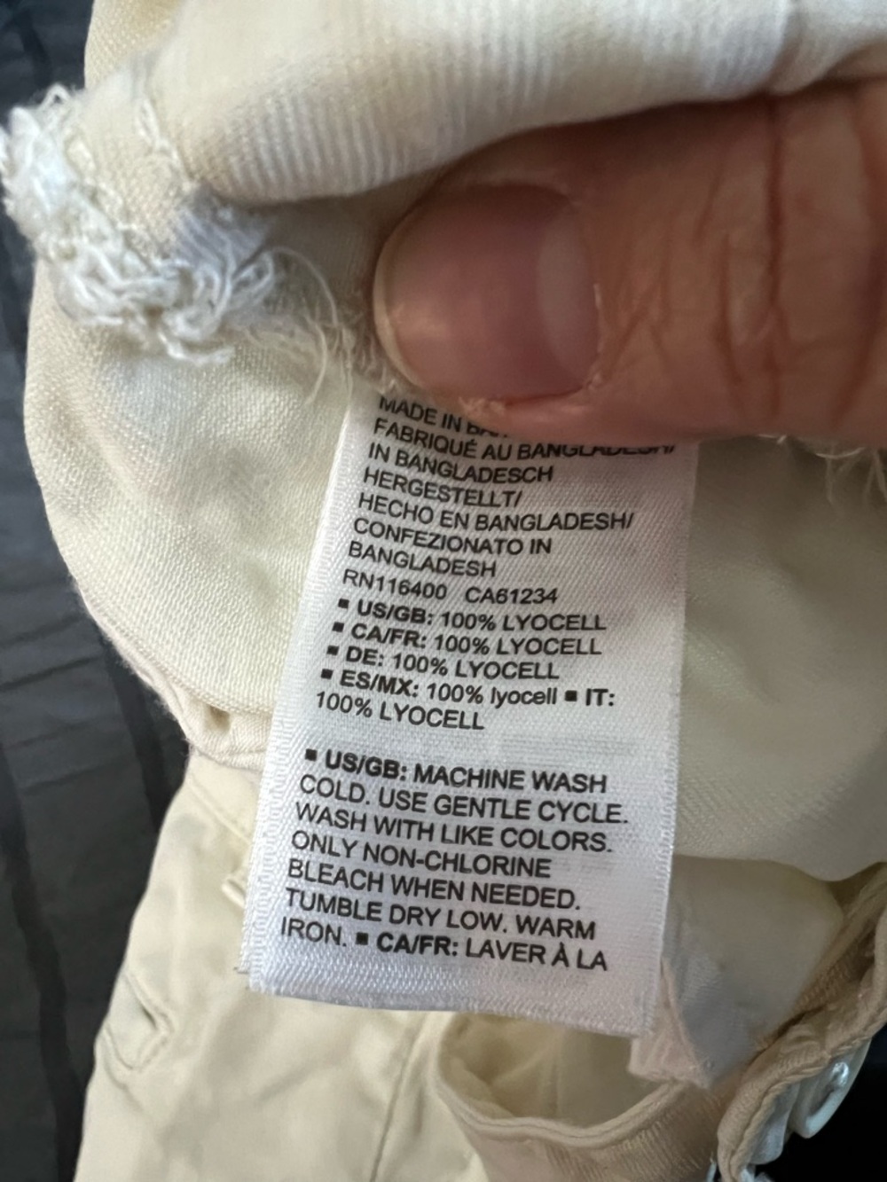 Daily Ritual Lyocell Cream Utility Flow Shorts - Picture 6 of 6